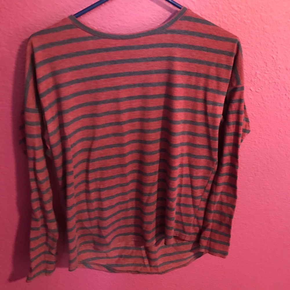 Stripped long sleeve shirt